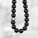 610 Element Core Beaded Bracelet – 304 Stainless Steel, Matte Onyx, 10mm