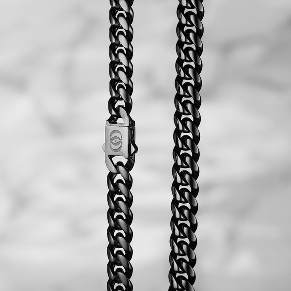 610 Stealth Minimal Cuban Chain - Acetylene Black, 8mm