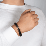610 Element Core Beaded Bracelet – 304 Stainless Steel, Matte Onyx, 10mm
