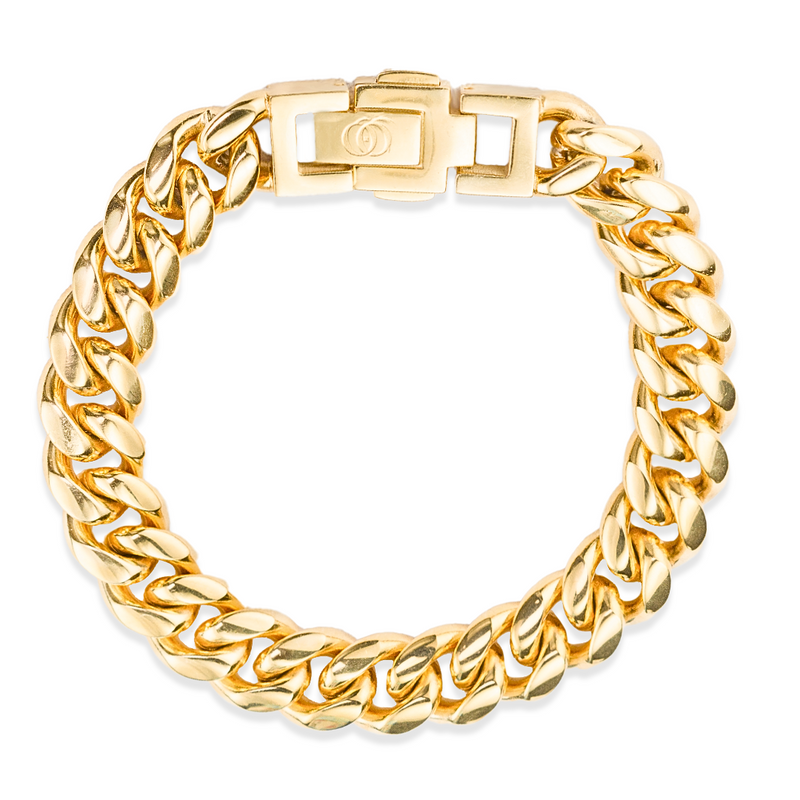 012 Cubano Bold Cuban Bracelet - 18K Gold, 12mm