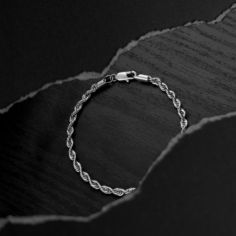 254 Luxe Link Rope Bracelet - 304 Stainless Steel, 2.5mm