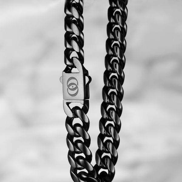 610 Stealth Minimal Cuban Chain - Acetylene Black, 10mm