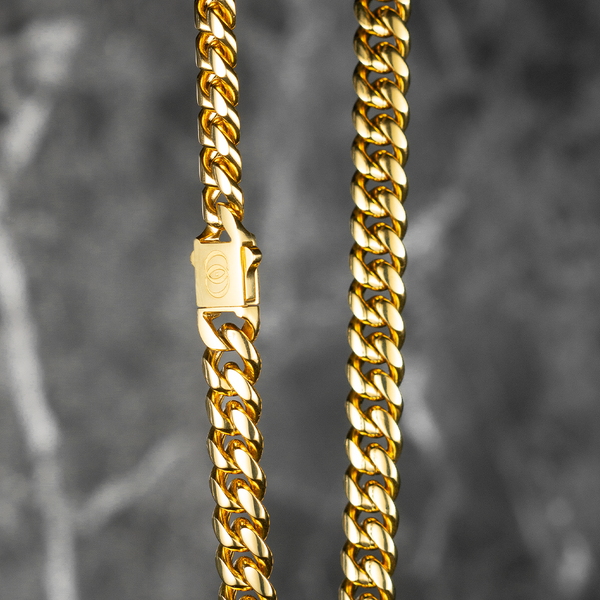 610 Stealth Minimal Cuban Chain - 18K Gold, 8mm