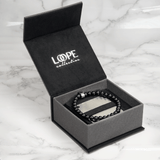 610 Element Core Beaded Bracelet – 304 Stainless Steel, Matte Onyx, 6mm