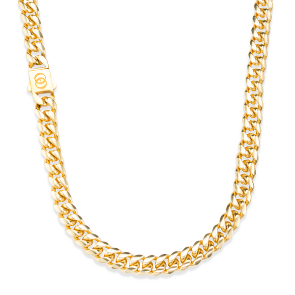 610 Stealth Minimal Cuban Chain - 18K Gold, 8mm