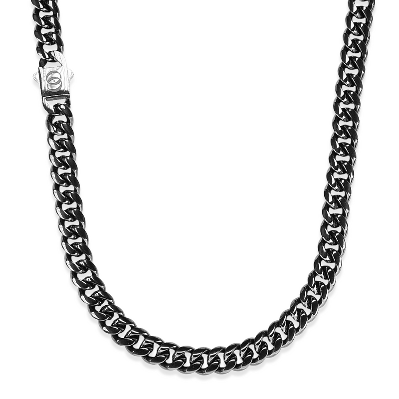 610 Stealth Minimal Cuban Chain - Acetylene Black, 8mm