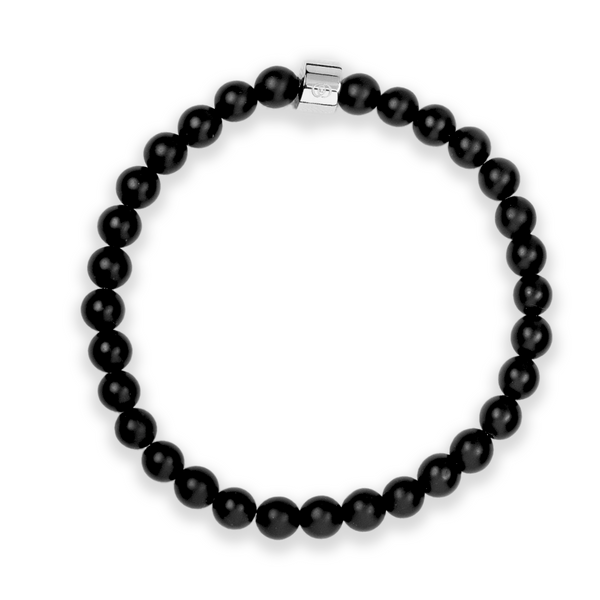 610 Element Core Beaded Bracelet – 304 Stainless Steel, Matte Onyx, 6mm