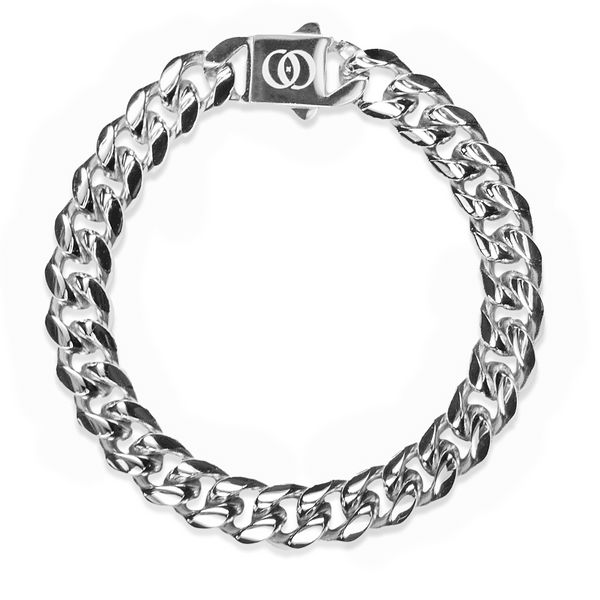 610 Stealth Minimal Cuban Bracelet- 304 Stainless Steel, 10mm