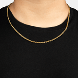 254 Luxe Link Rope Chain - 14K Gold, 3mm