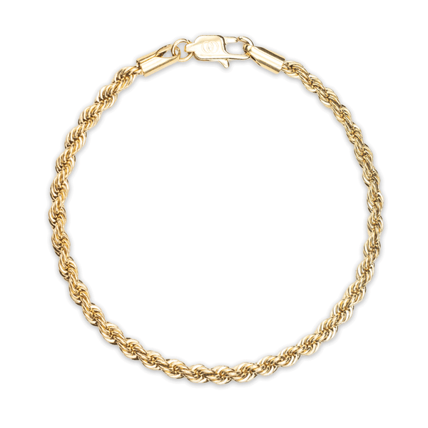 254 Luxe Link Rope Bracelet - 14K Gold, 4mm