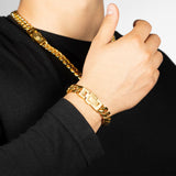 012 Cubano Bold Cuban Bracelet - 18K Gold, 12mm