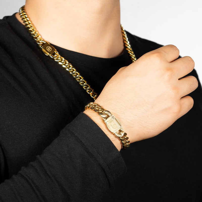 010 Zenith Link Cuban Bracelet - 14K Gold, 10mm