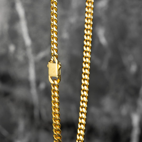 610 Stealth Minimal Cuban Chain - 18K Gold, 6mm