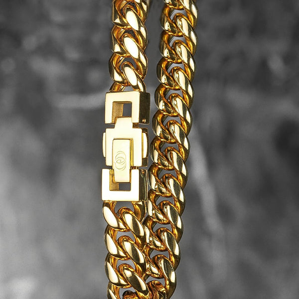012 Cubano Bold Cuban Bracelet - 18K Gold, 12mm