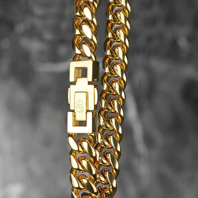 012 Cubano Bold Cuban Bracelet - 18K Gold, 12mm